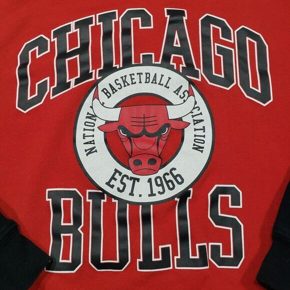 Chicago Bulls Sweatshirt‎ Youth Medium Red Pull-Over - Picture 1 of 10